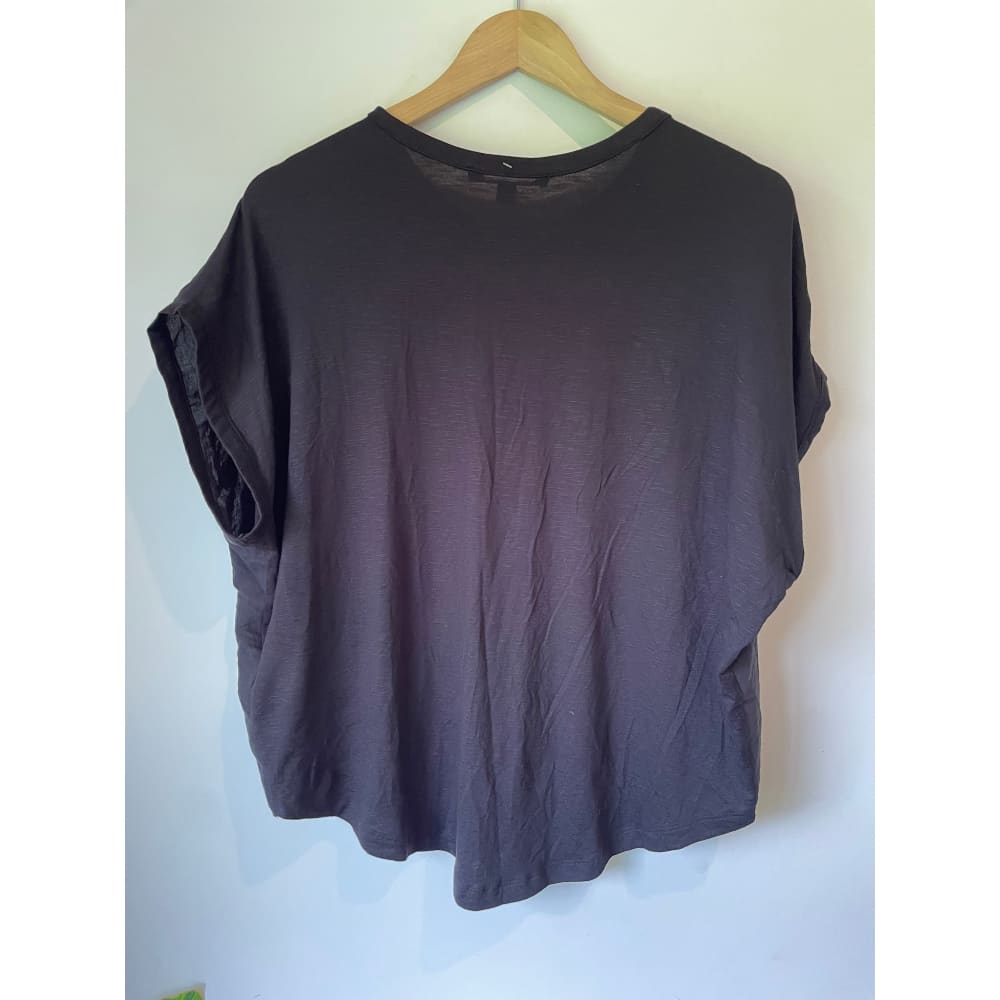 Next mixed-fabric top – size 10 (brand new cut-label modal blend & jersey) - t-shirts blouse - bnew label cut branded