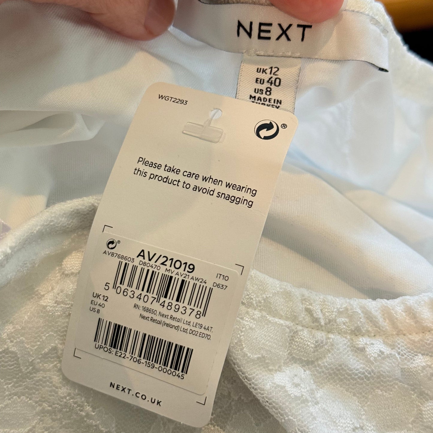 Next size 12 white lace midi skirt - skirts bottom womenâs apparel
