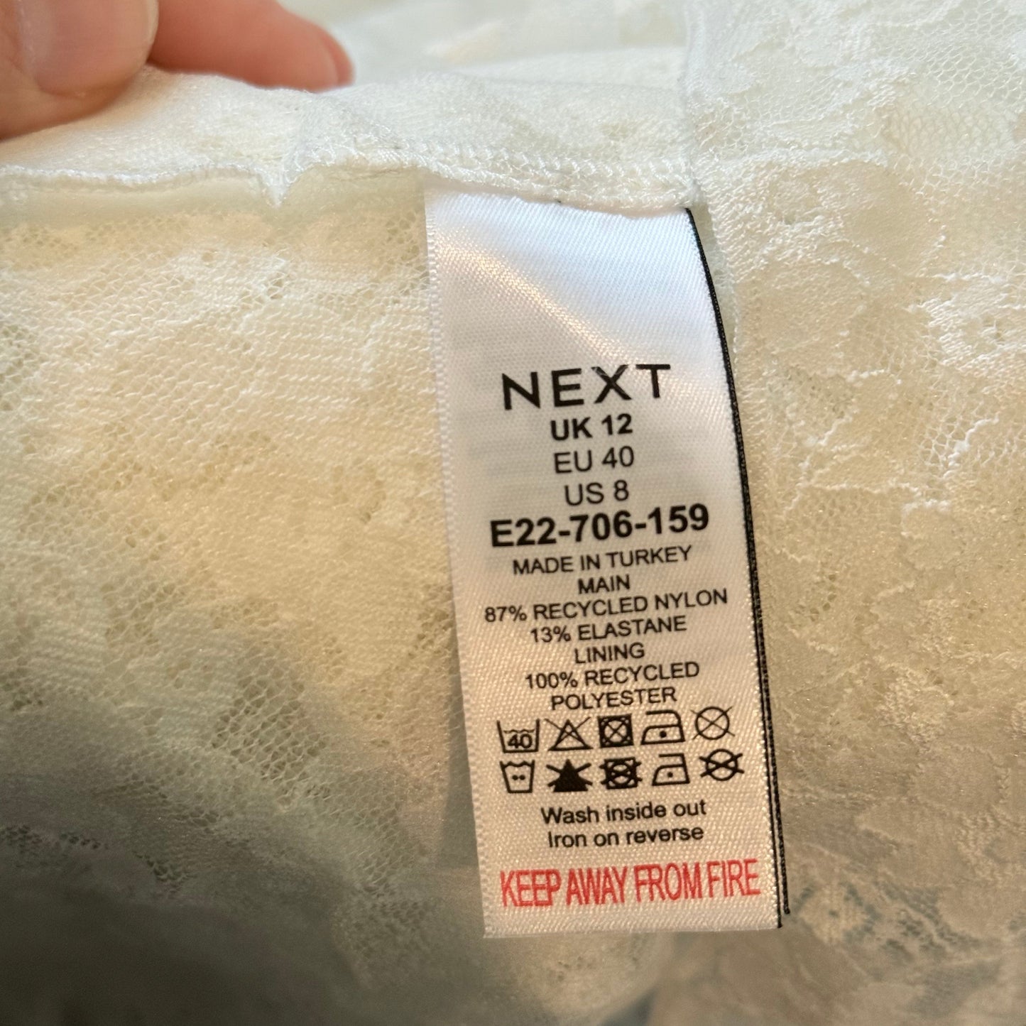 Next size 12 white lace midi skirt - skirts bottom womenâs apparel