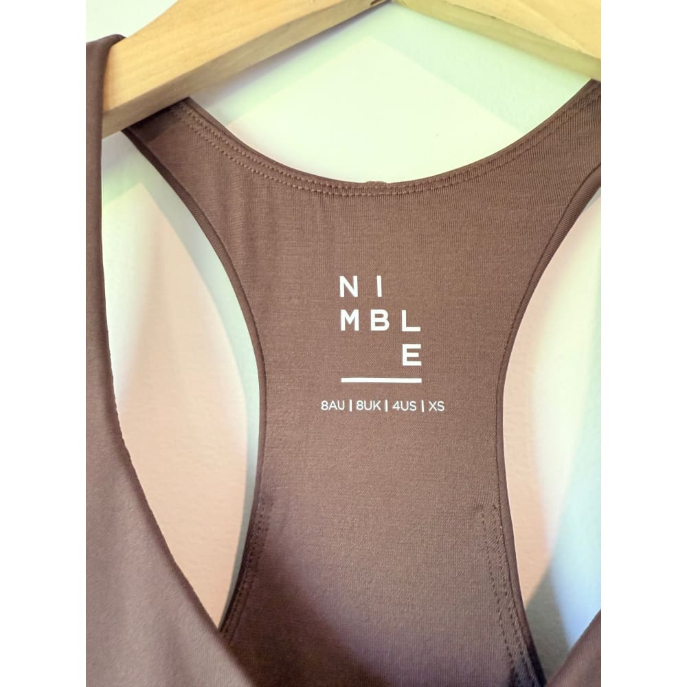 Nible size xs chocolate run around runsie rrp $149.00 - one-pieces special categories women’s apparel