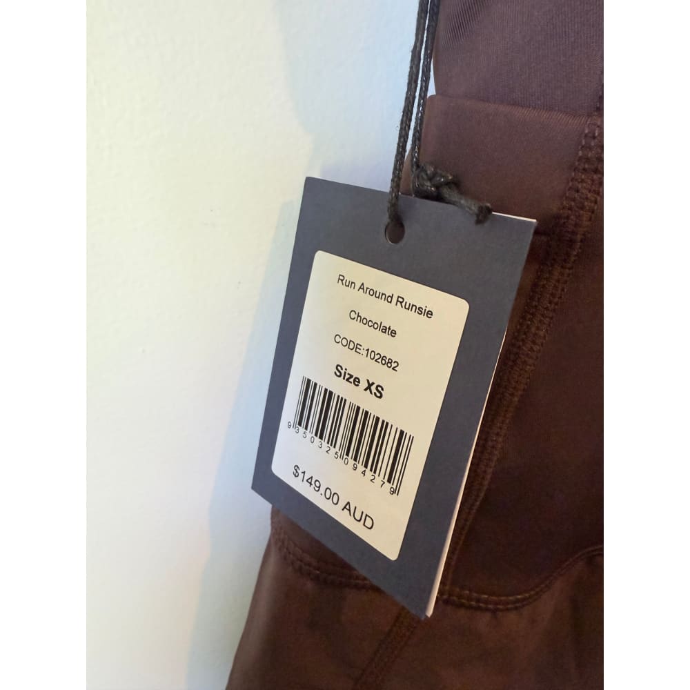 Nible size xs chocolate run around runsie rrp $149.00 - one-pieces special categories women’s apparel