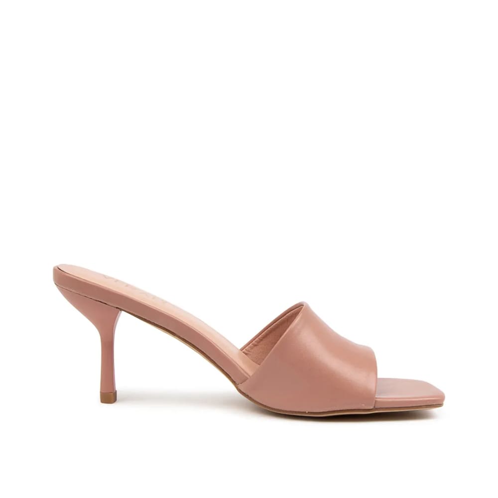 Verali nicky size 40 slides in dark blush smooth - 40 - flats clothing & fashion - flats womenās shoes