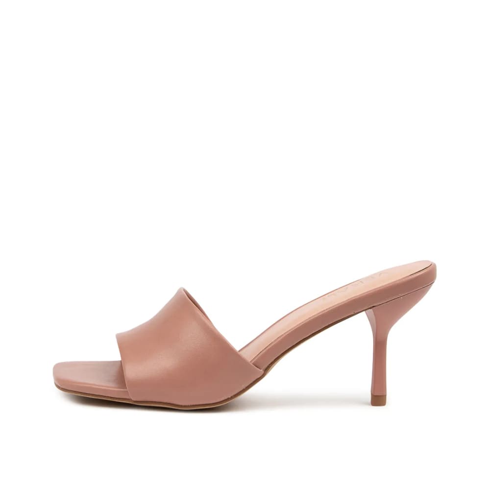 Verali nicky size 40 slides in dark blush smooth - 40 - flats clothing & fashion - flats womenās shoes