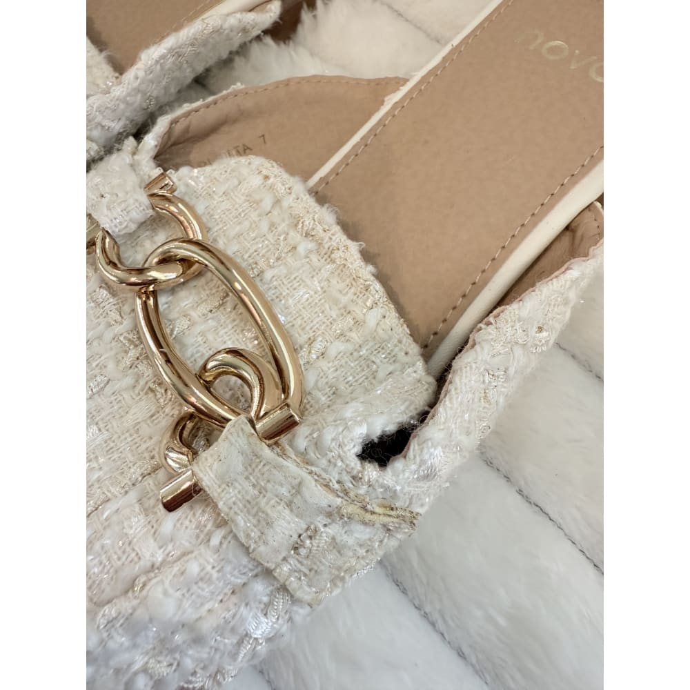 Novo size 7 chain mules - slippers women’s shoes