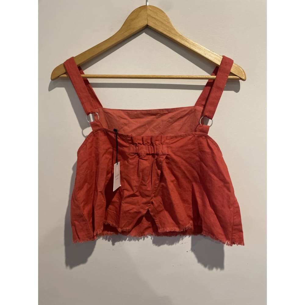 Bnwt nude lucy australia size s linen blend top - clothing tops clothing & fashion - crop top - top womenās apparel