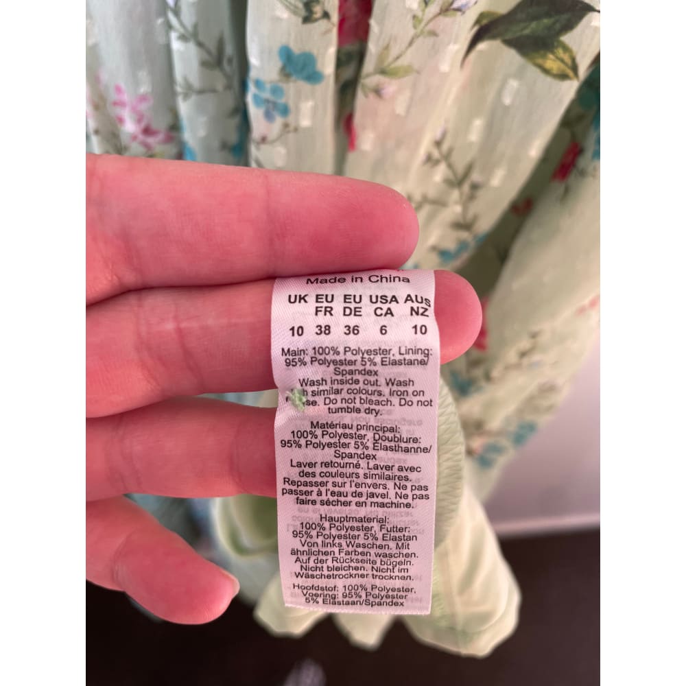 Oasis size 10 floral chiffon dress – brand new cut label - dresses bnew label cut branded clothing - clothing & fashion