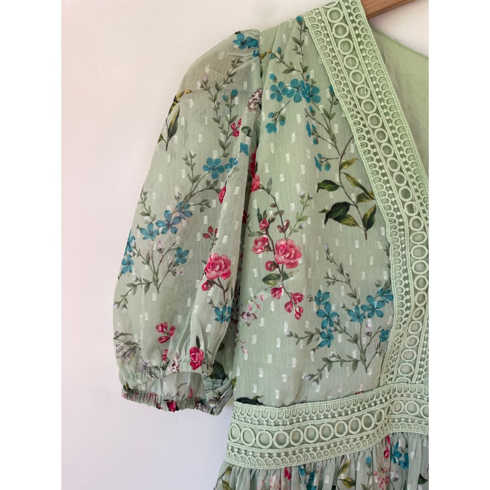 Oasis size 10 floral chiffon dress – brand new cut label - dresses bnew label cut branded clothing - clothing & fashion