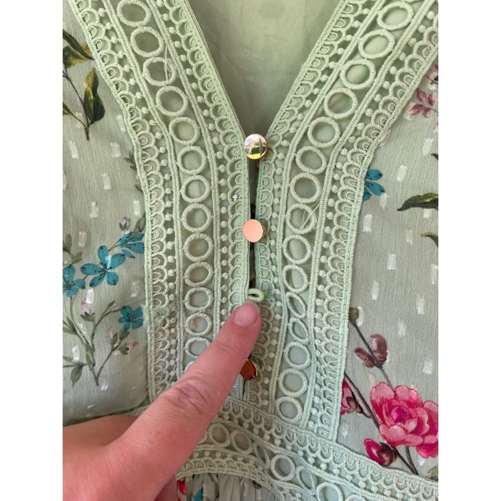 Oasis size 10 floral chiffon dress – brand new cut label - dresses bnew label cut branded clothing - clothing & fashion