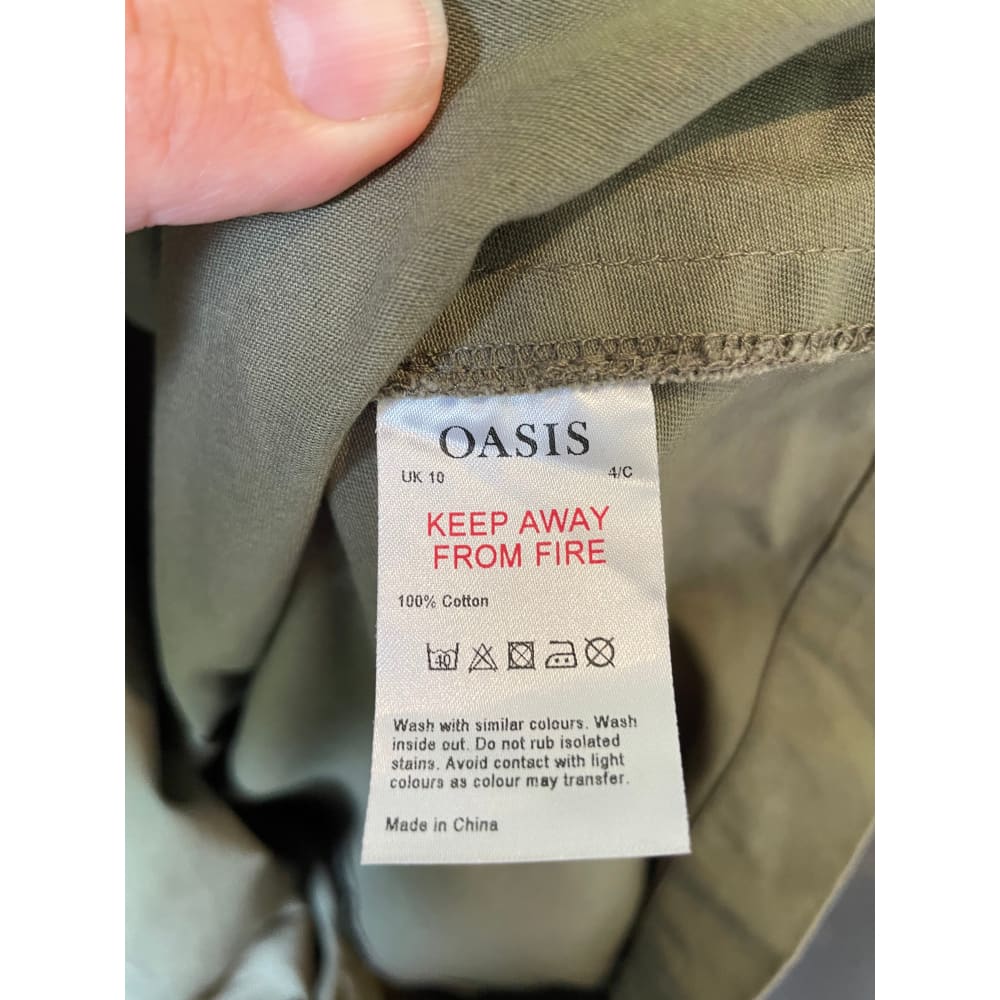 Oasis size 10 heavy cotton dress – brand new cut label - dresses bnew label cut branded clothing - clothing & fashion
