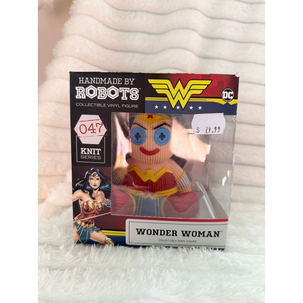 Handmade by robots dc wonder woman knit series vinyl figure - action & toy figures toys