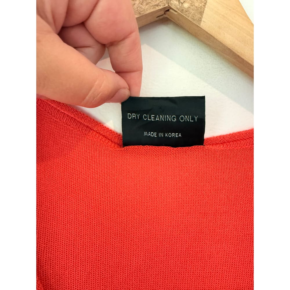 Mill size 6 orange knit mini dress - dresses condition: used - top women’s apparel
