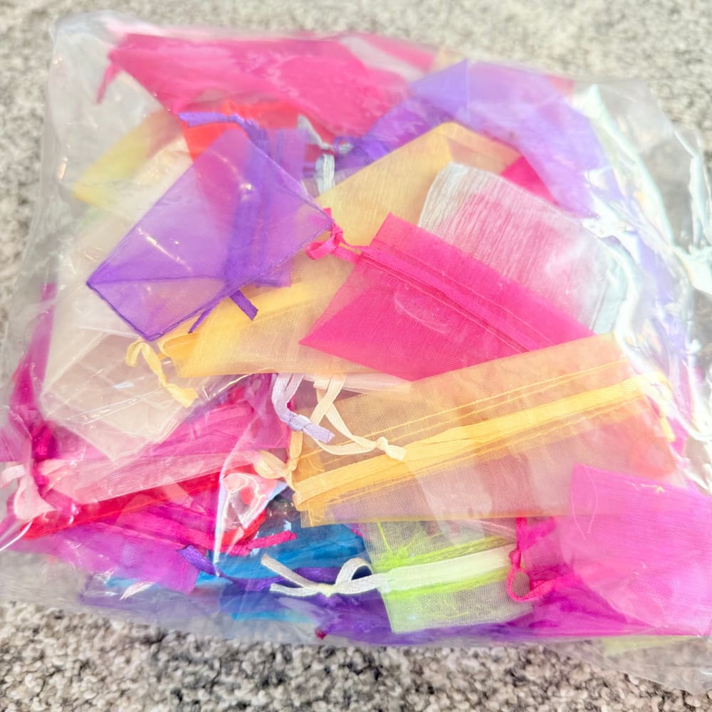 Organza gift and favor bags bulk pack assorted sizes and colours - gift bags seasonal & holidays decorations