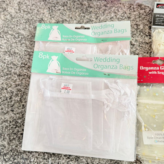 Organza gift and favor bags bulk pack assorted sizes and colours - gift bags seasonal & holidays decorations