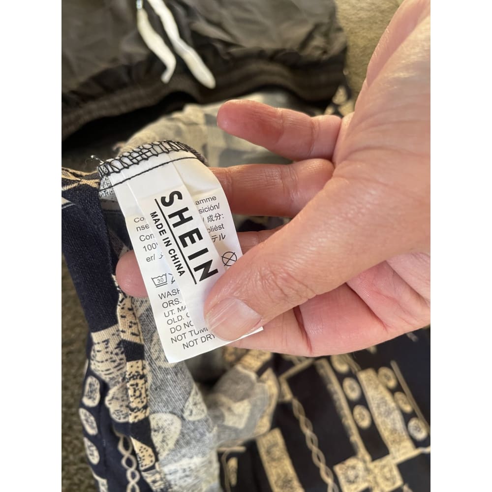 Brand new shein size m linen look shirt & black shorts - m - outfit sets baby clothing - clothing & fashion - set