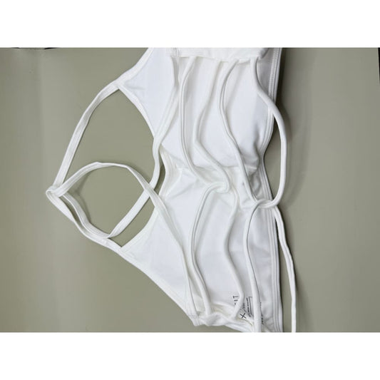 Oxyfit size l allure crop v2 polar white - crop tops special categories women’s apparel