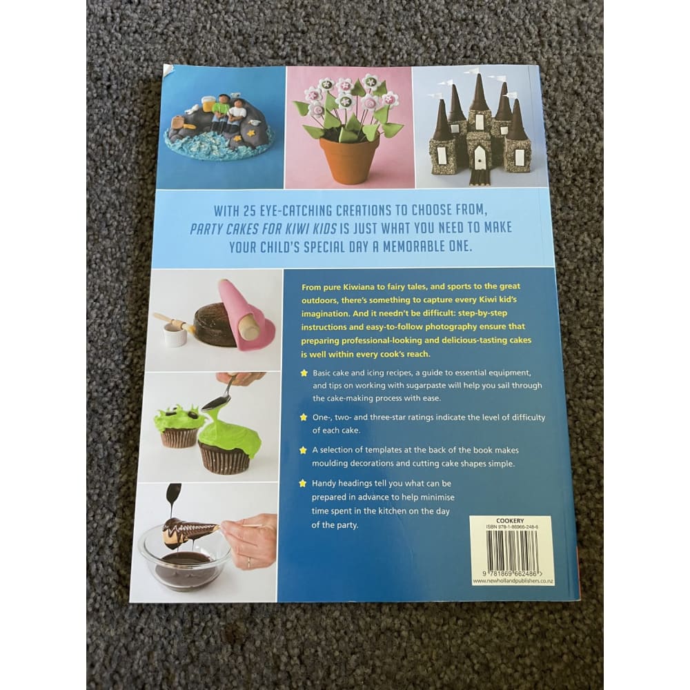 Party cakes for kiwi kids -annette hislop & linda ross - print books book - childrenās - condition: used - cookbook