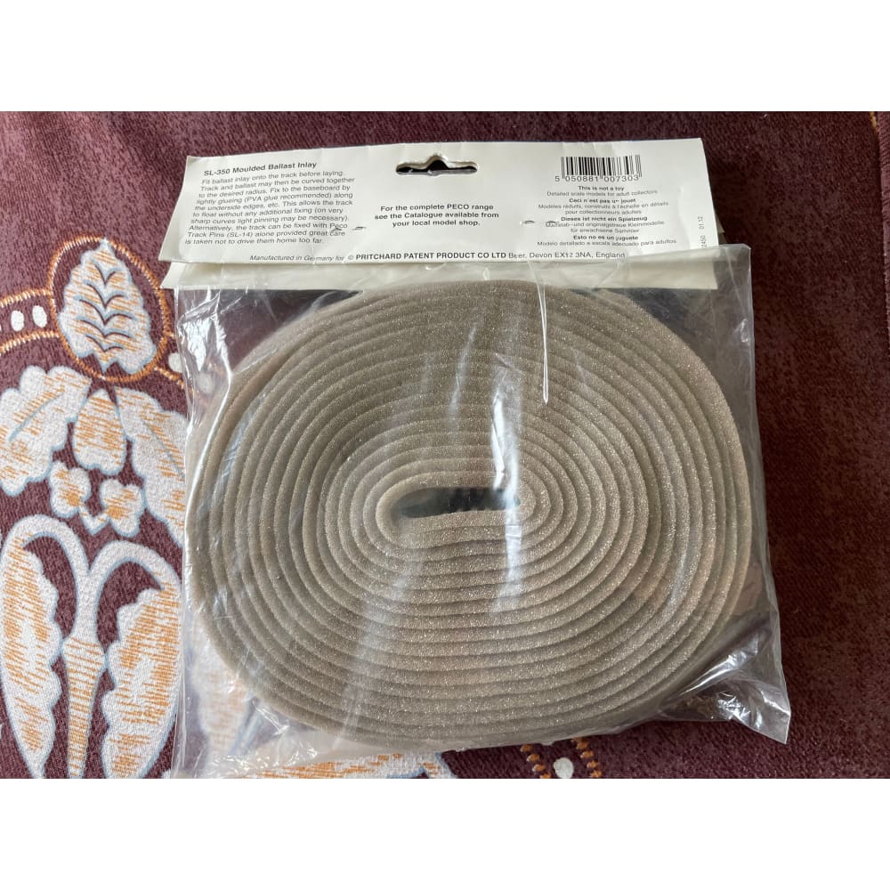 Peco streamline sl-350 moulded ballast inlay - model train accessories home&living materials
