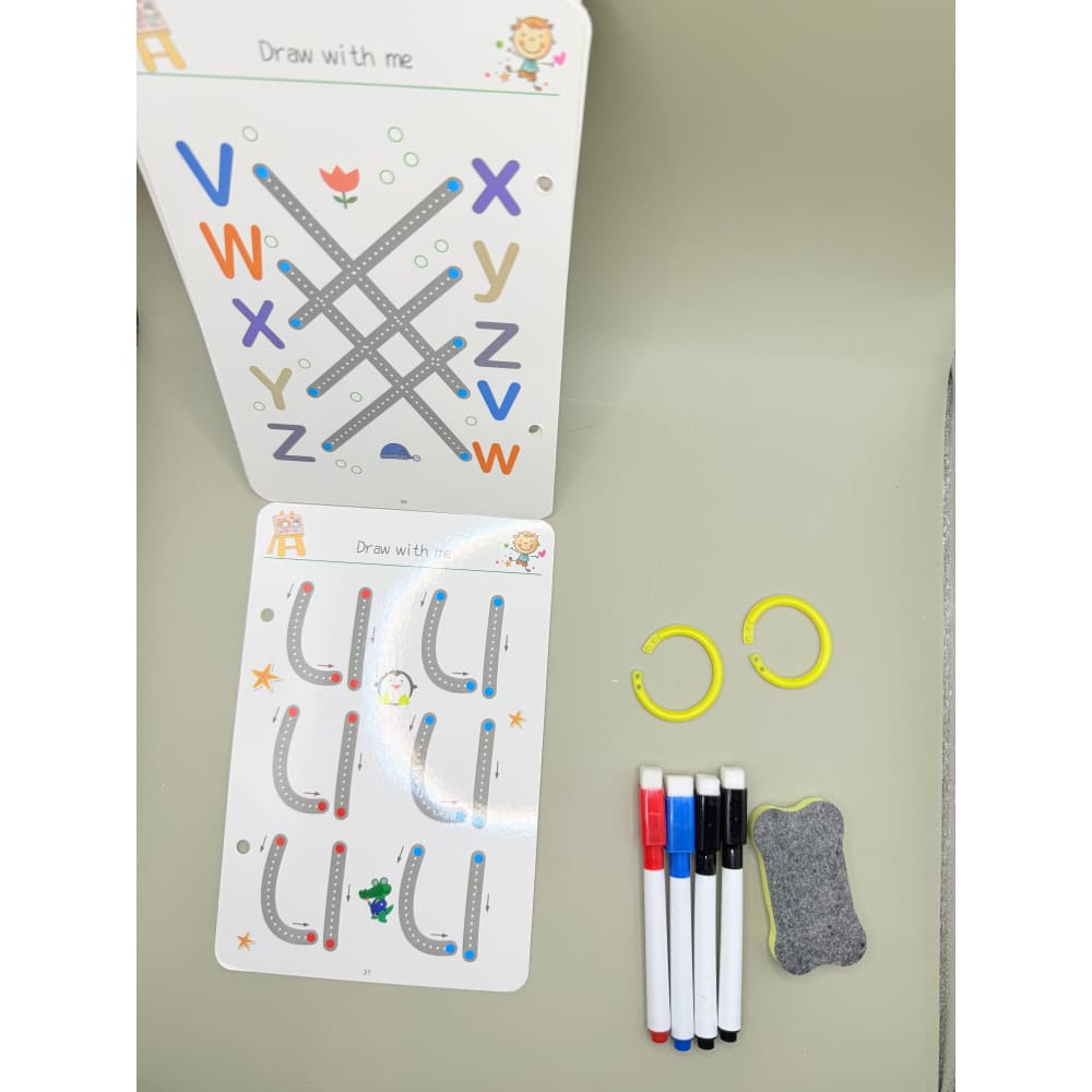 Pen control training set 01 - draw with me ages - typewriters stationery