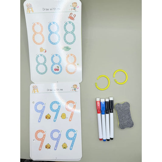 Pen control training set 01 - draw with me ages - typewriters stationery