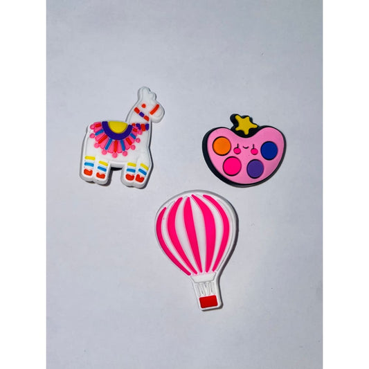 3x cute shoe charms - 2 - shoe accessories clogs - shoe accessories - shoe charms fashion accessories