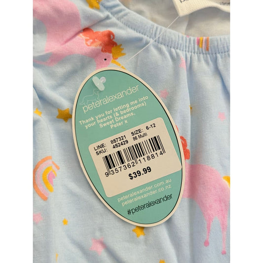 Peter alexander size 6-9m unicorn romper rrp $39.99 - baby one-pieces baby clothing