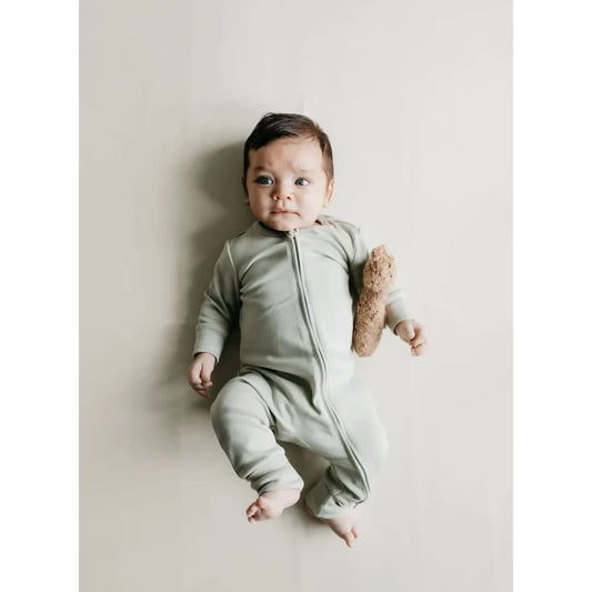 Jamiekay size 2yr pima cotton frankie zip onepiece - baby & toddler sleepwear baby clothing