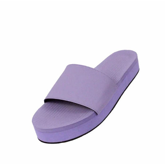 Indosole size 10/11 women’s platform slide - lilac - slippers women’s shoes