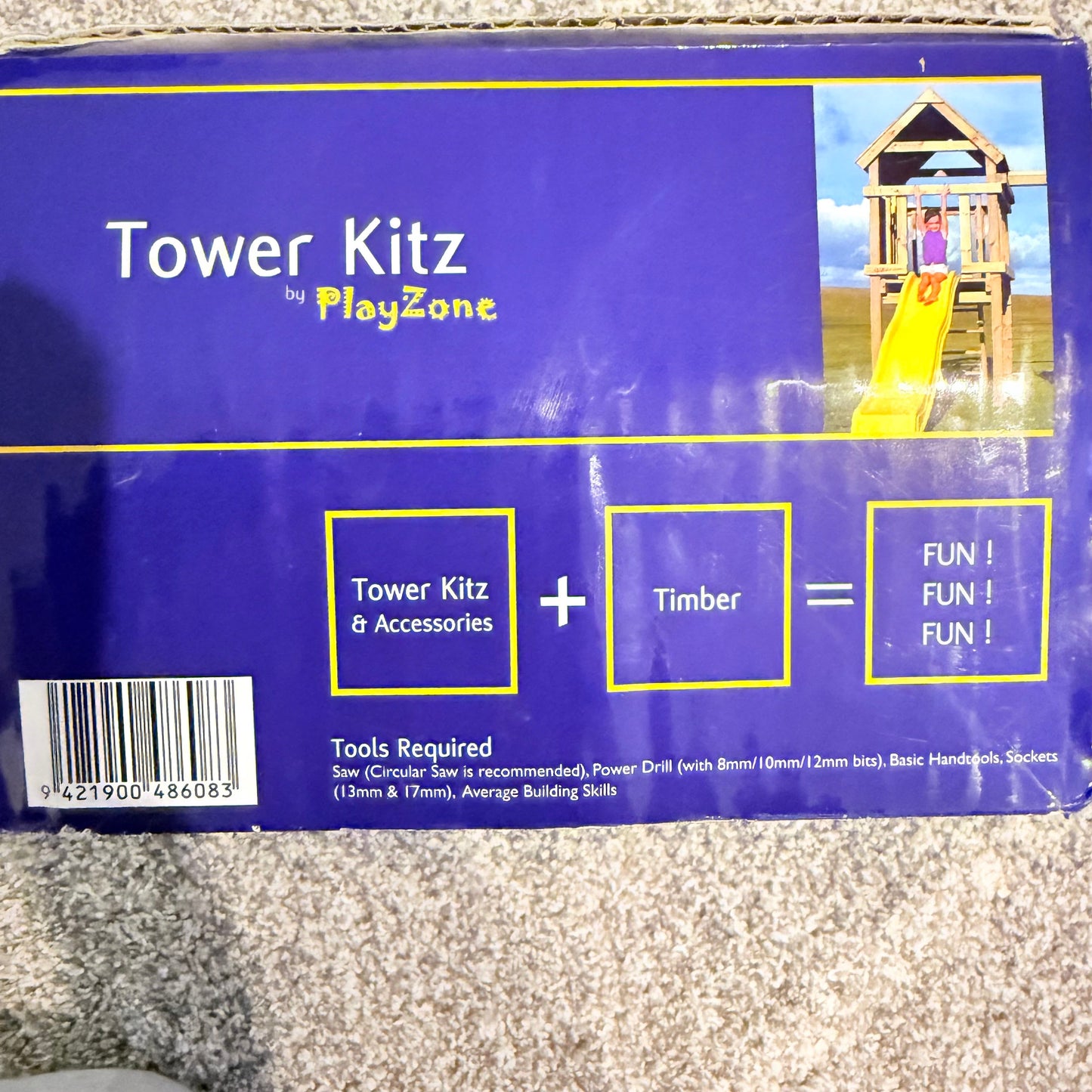 Playzone tower kitz 1200 – outdoor playground frame kit (just add timber & accessories) - swing sets & playsets toys