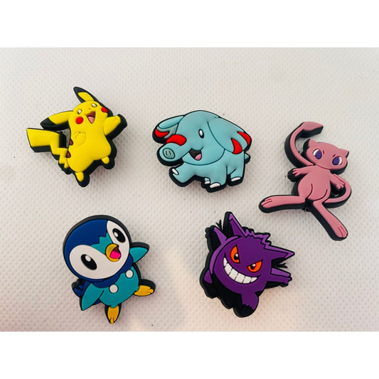 5x pokemon shoe charms for clogs - 2 - shoe accessories clogs - shoe accessories - shoe charms fashion accessories