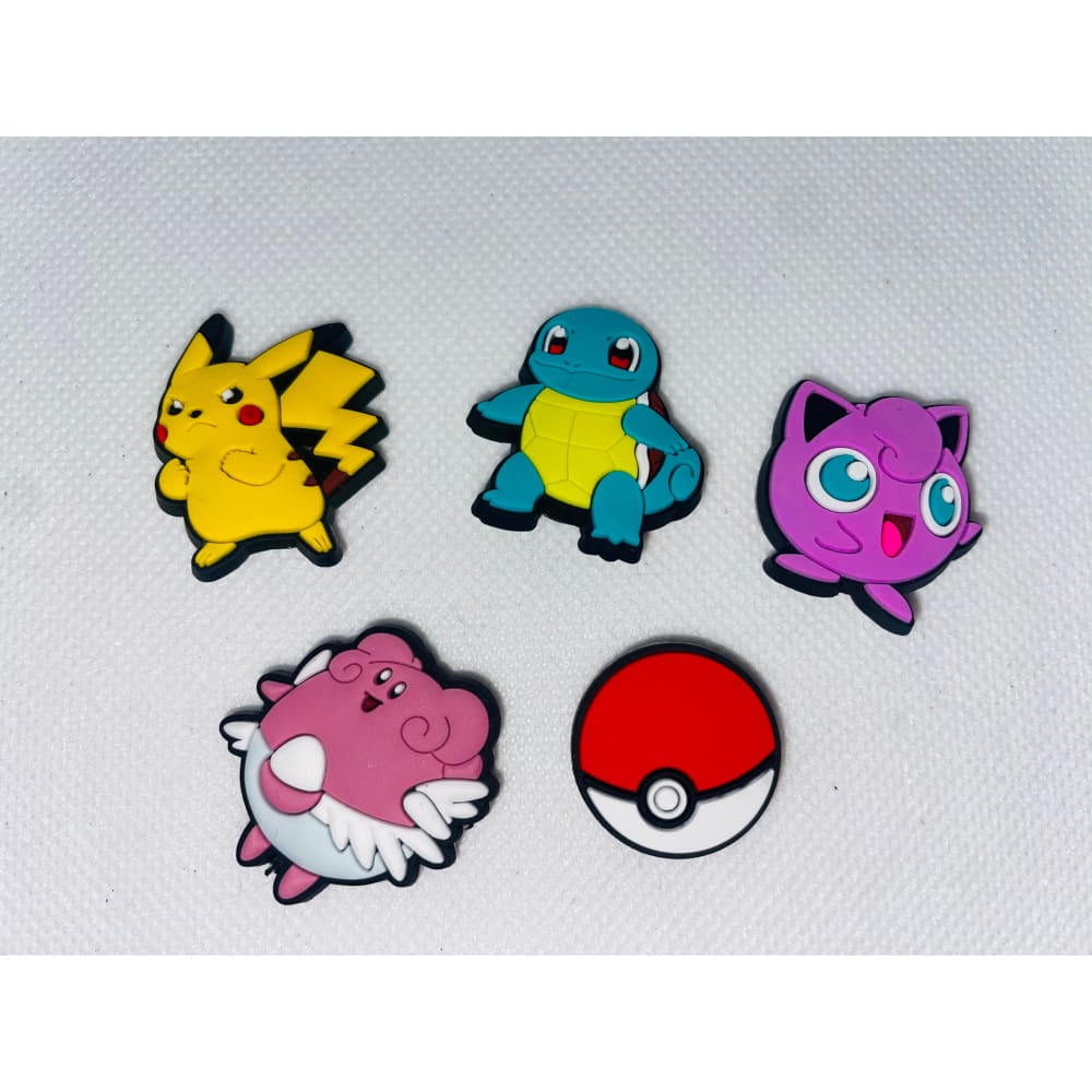 5x pokemon shoe charms for clogs - 7 - shoe accessories clogs - shoe accessories - shoe charms fashion accessories