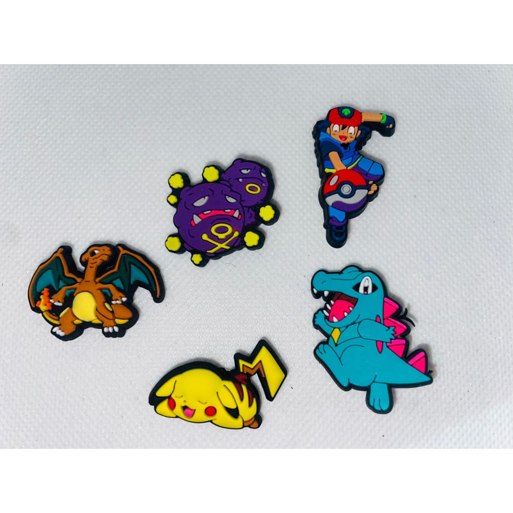 5x pokemon shoe charms for clogs - 8 - shoe accessories clogs - shoe accessories - shoe charms fashion accessories