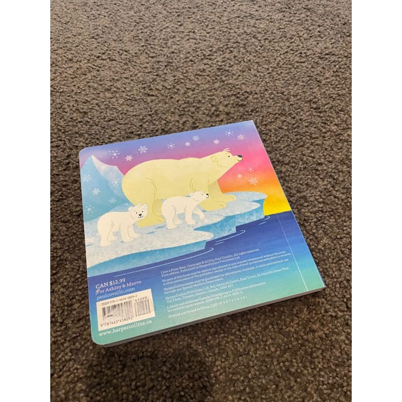 I am a polar bear - paul covello (board book) - print books board - toys toys