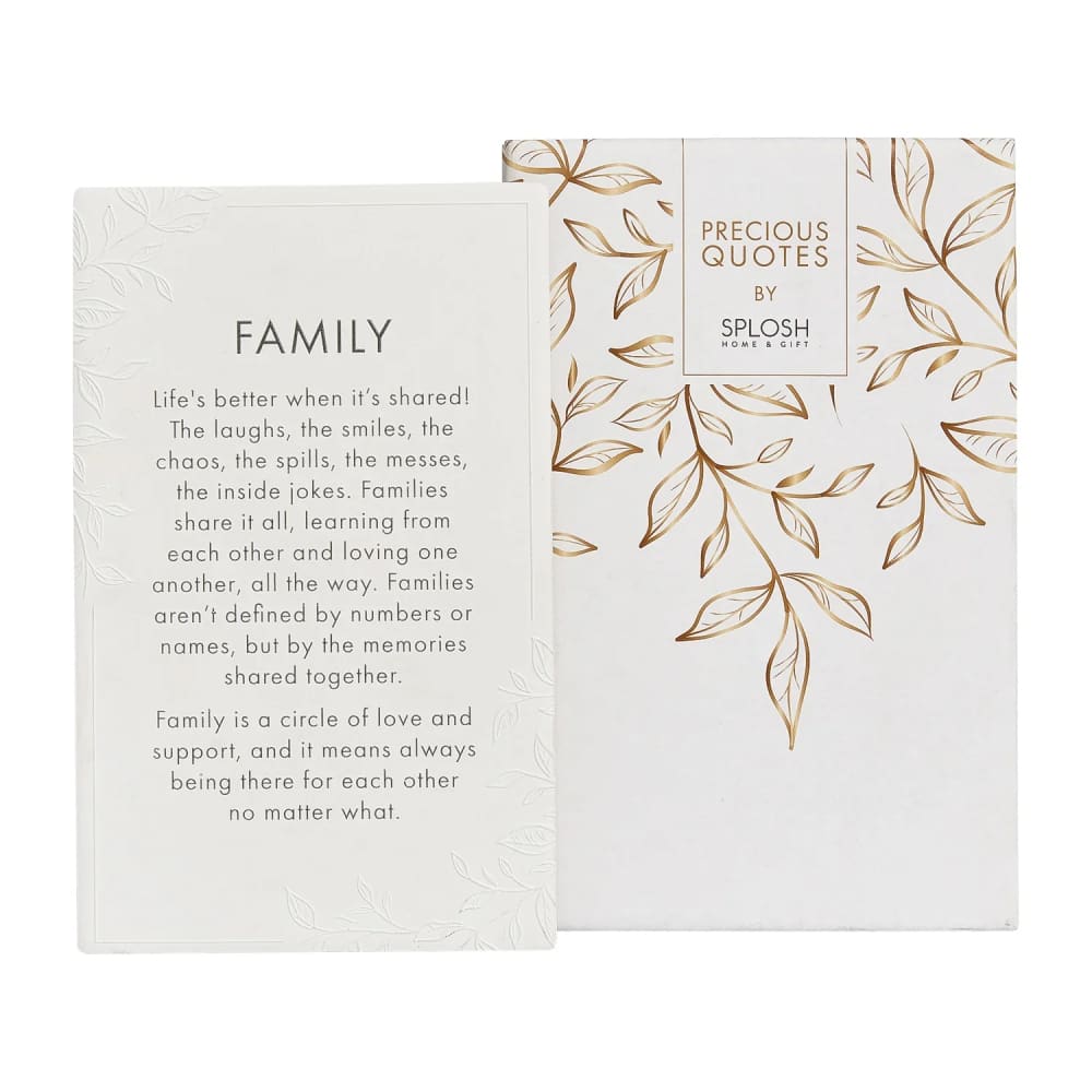 Splosh precious quote plaque - family - decorative plaques home&living materials