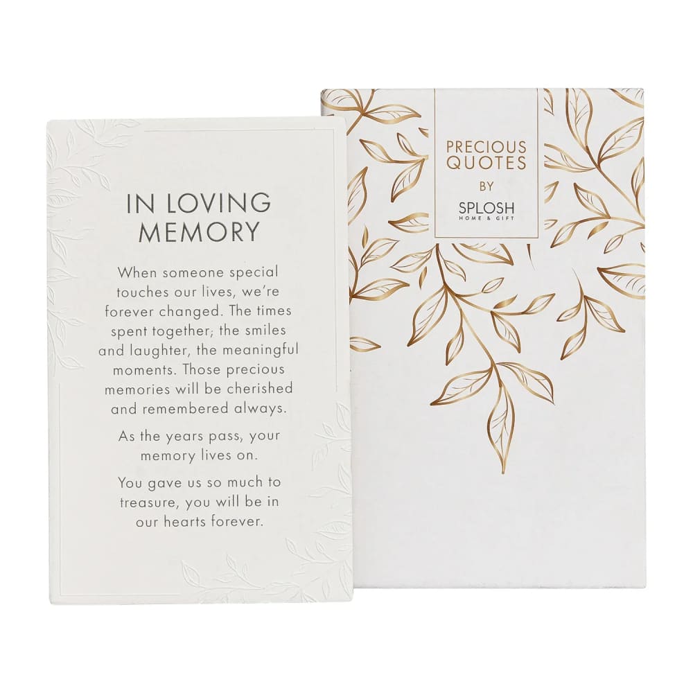 Splosh precious quote plaque - in loving memory - decorative plaques home&living materials