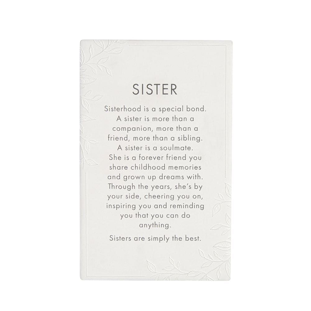 Splosh precious quote plaque - sister - decorative plaques home&living materials