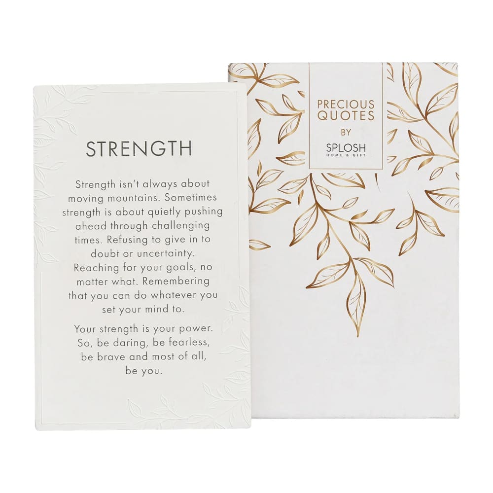 Splosh precious quote plaque - strength - decorative plaques home&living materials