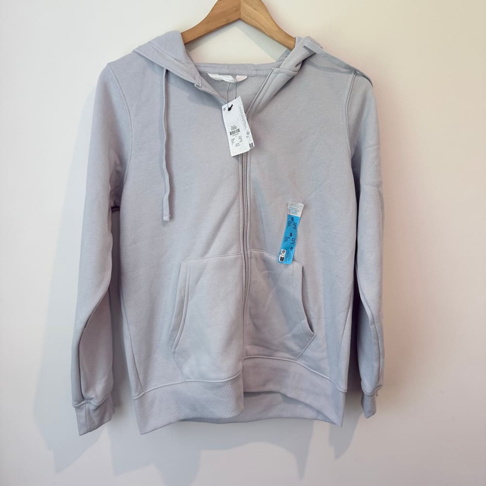 Primark full zip hoodie size s light blue - hoodies top women’s apparel
