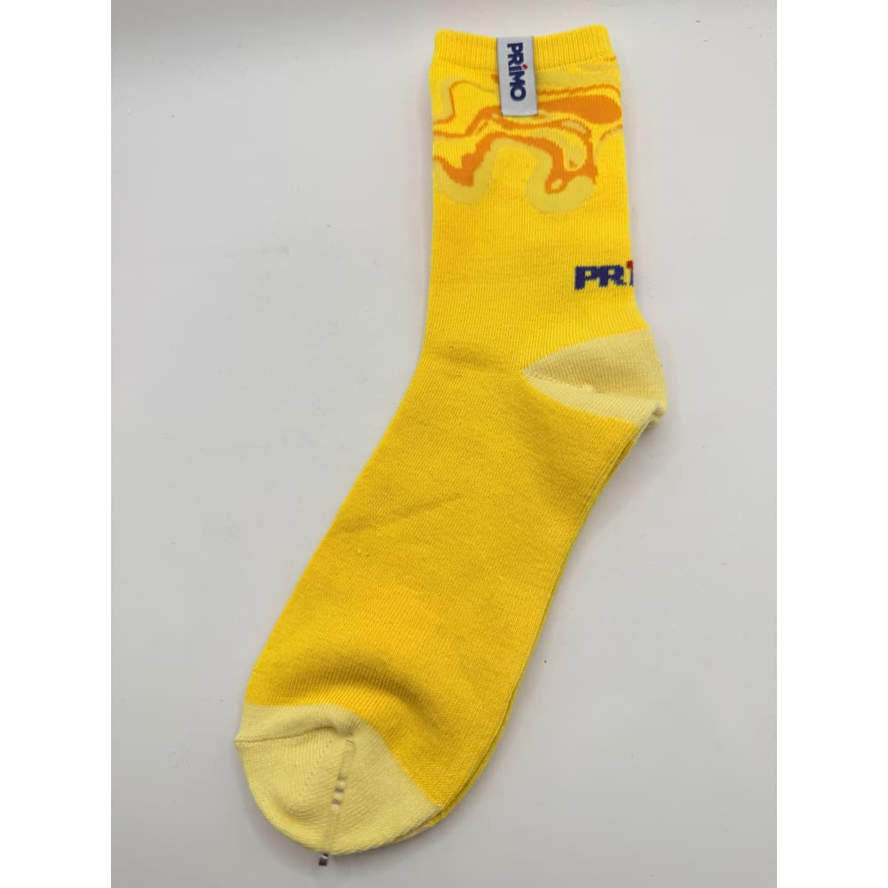 Primo one size yellow crew sock - socks shoes children’s apparel