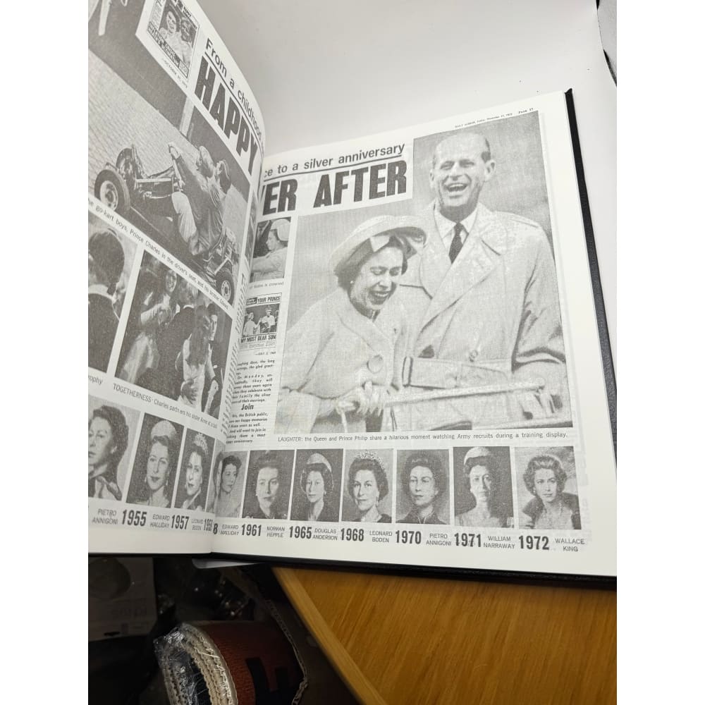 Prince philip the duke of edinburgh newspaper book by danbury mint (special edition) - print books printed media