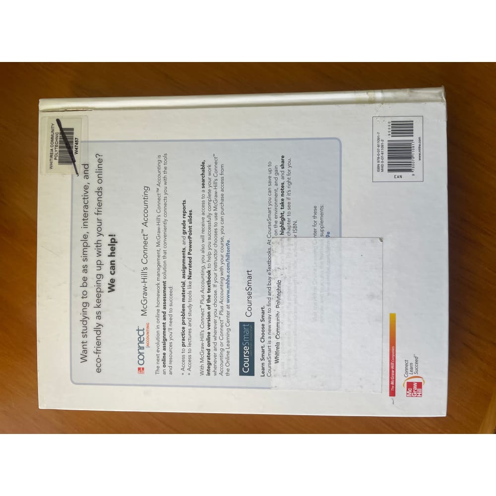 Managerial accounting - ronald w. Hilton - print books accounting - book - business - condition: used printed media