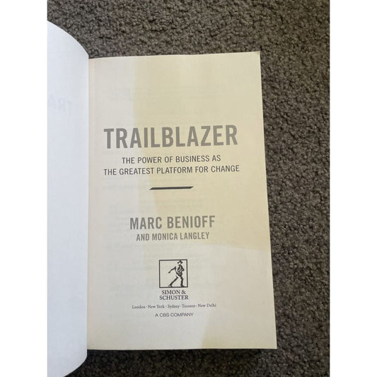 Trail blazer: the power of business as the greatest platform for change - print books book - business - condition: used