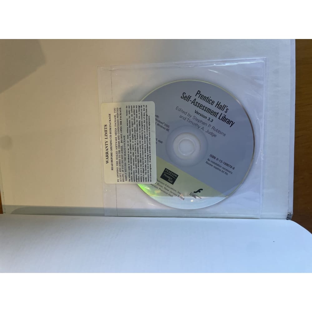 Organizational behavior 12 - robbins / judge - print books book - business - condition: used - management printed media