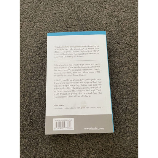 Better lives: migration wellbeing and new zealand - julie fry & peter wilson - print books book - condition: used