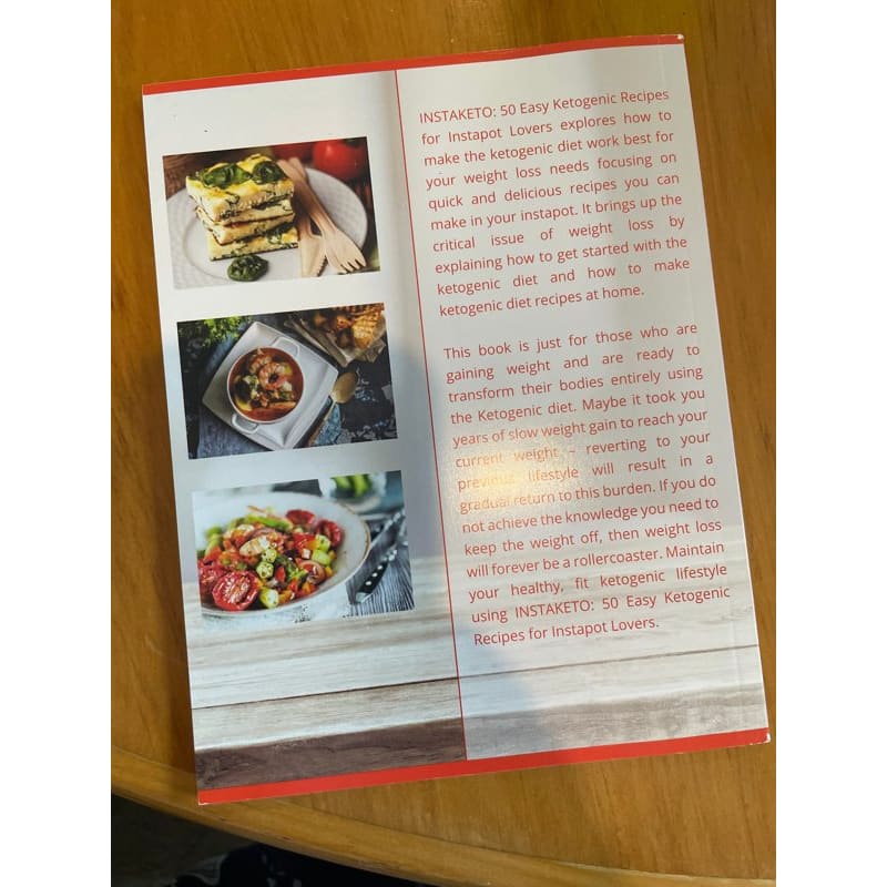 Instaketo: 50 easy ketogenic recipes for instapot lovers - lisa j. Brown - print books book - condition: used - cooking