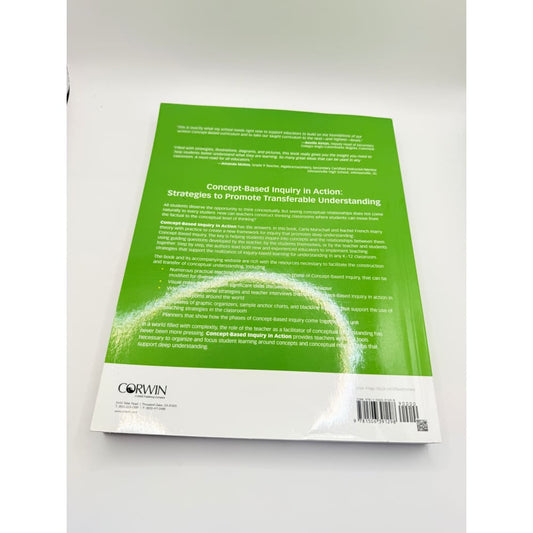 Concept-based inquiry in action by carla marschall and rachel french - print books