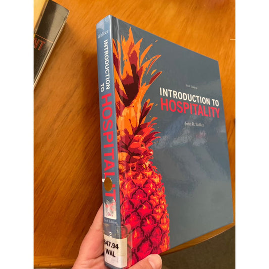 Introduction to hospitality - print books book - condition: used - hospitality printed media