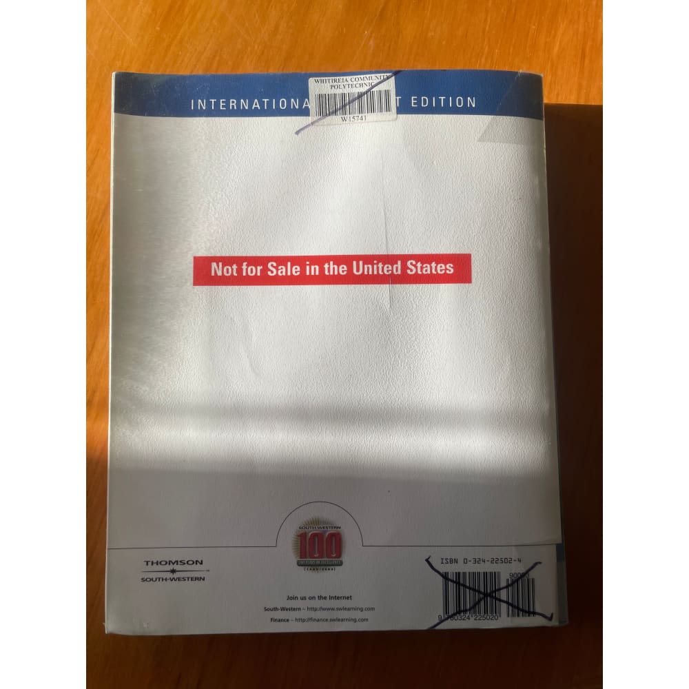 Essentials of managerial finance: international student edition - print books book - business - condition: used