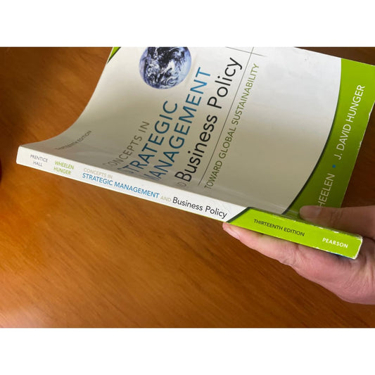 Strategic management and business policy - print books book - business - condition: used - management printed media
