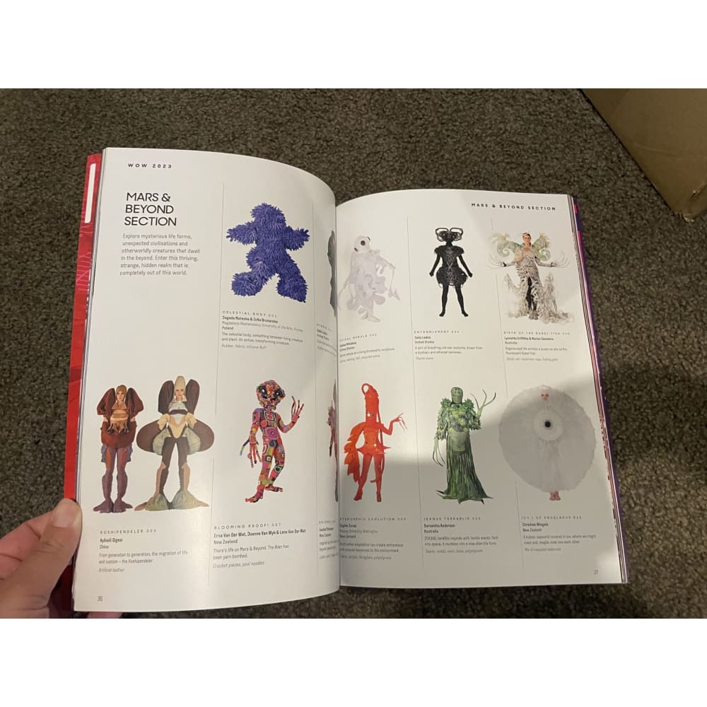 Beyond: world of wearableart 2023 - print books art - book - condition: used - fashion printed media