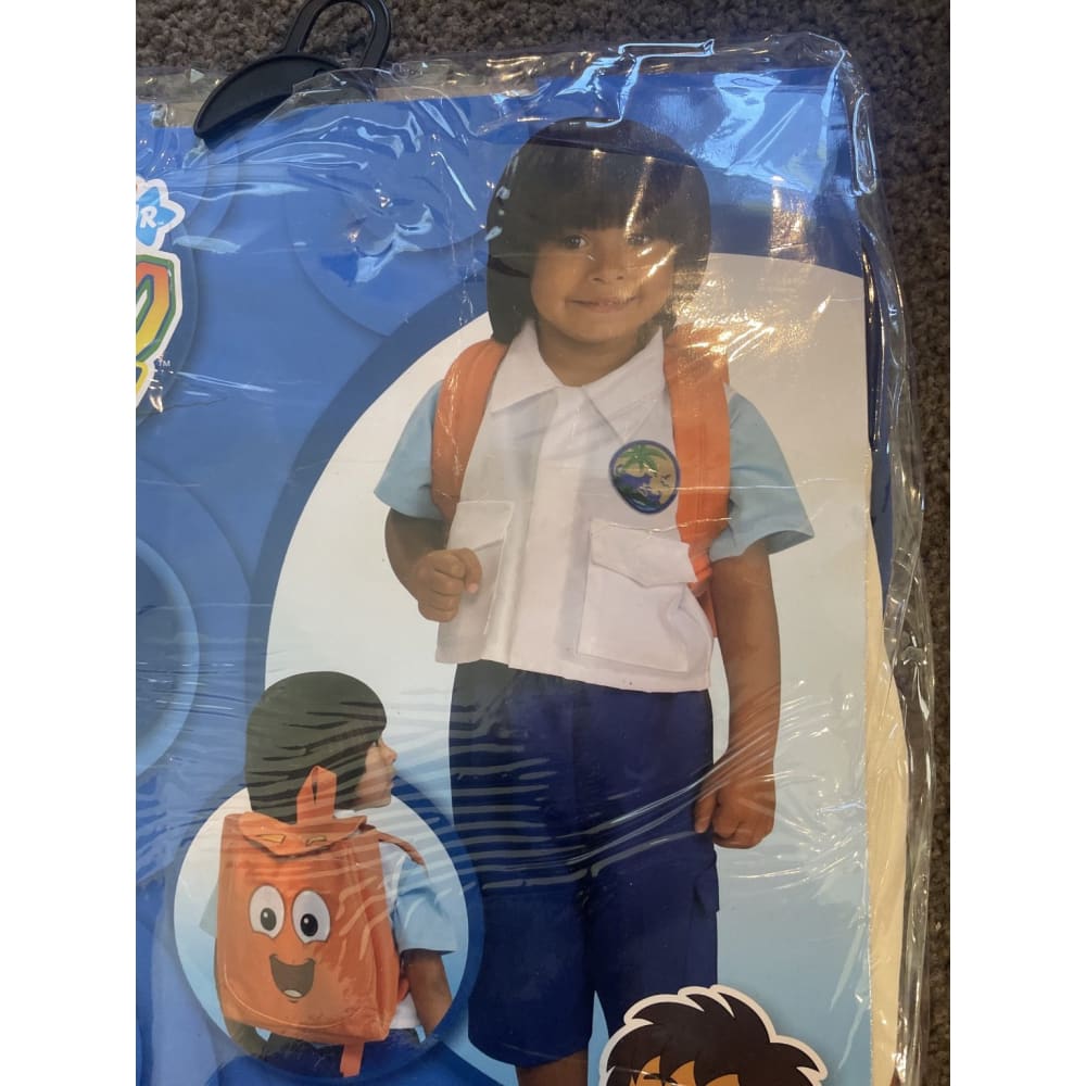 Go diego go - diego costume for age 5-7 - print books costume